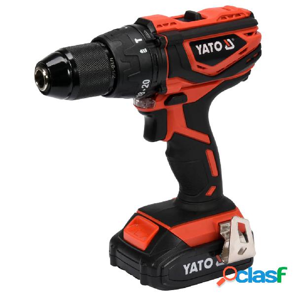 YATO Taladro de impacto con batería de iones de litio 2,0Ah