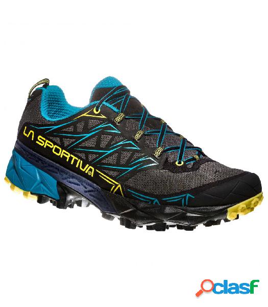 Zapatillas La Sportiva Akyra Hombre Gris Azul 41.5 Gris/Azul
