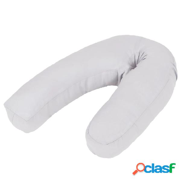 vidaXL Almohada de embarazo con forma de J 54x(36-43) cm