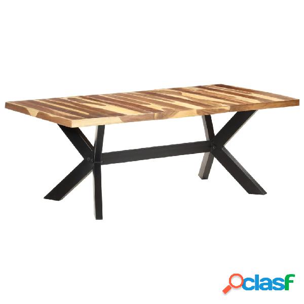 vidaXL Mesa de comedor de madera maciza de sheesham