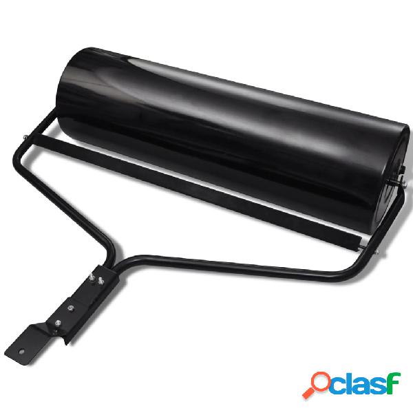 vidaXL Rodillo negro de jardín para el césped 68 L