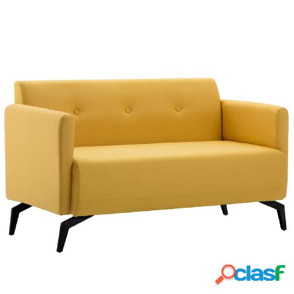vidaXL Sofá de 2 plazas con tapizado de tela 115x60x67 cm