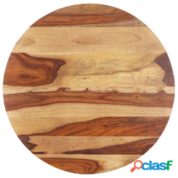 vidaXL Superficie de mesa redonda madera maciza sheesham