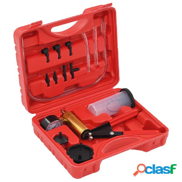 vidaXL vidaX Kit de purgador de frenos y bomba de vacío