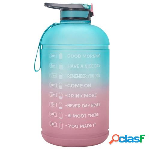 1 Gallon Water Bottle with Time Marker BPA FREE 3.78L Sports