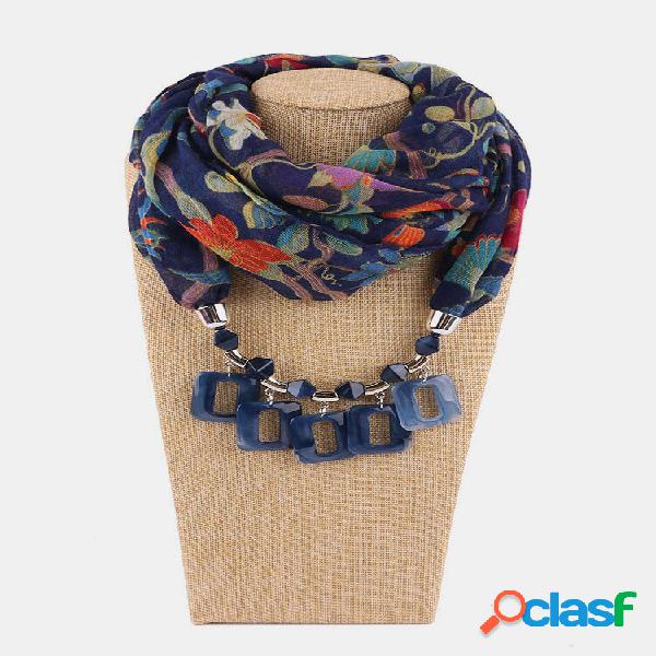 1 Uds resina Colgante Floral Patrón sombrilla bohemia