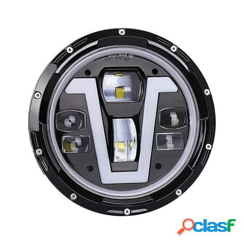 1pcs 12V / 24V Faros delanteros de motocicleta de 7 pulgadas