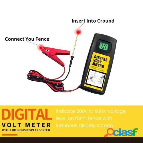 9.9KV Digital Fence Tester Home Garden Horse Ganado Valla