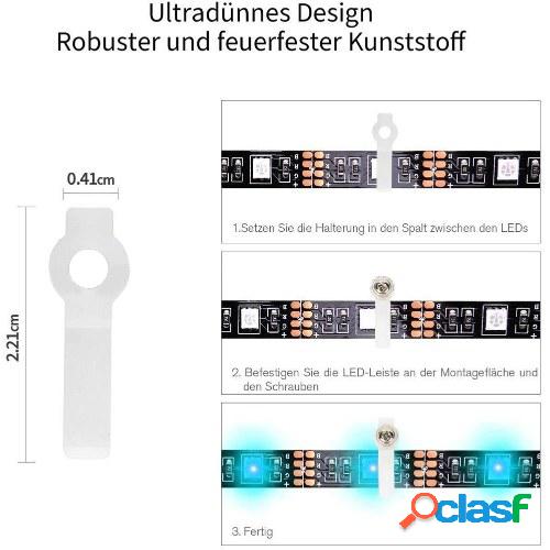 95pcs 5050 RGB Kit de conectores de tira de LED con puentes