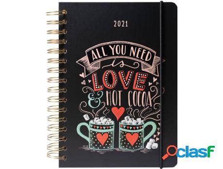 Agenda ERIK EDITORES Lily & Val (A5 - 14.8 x 21 cm - 2021 -