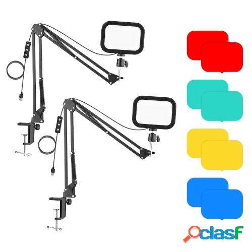 Andoer PH-04 Kit de luz de video LED compacta que incluye 1