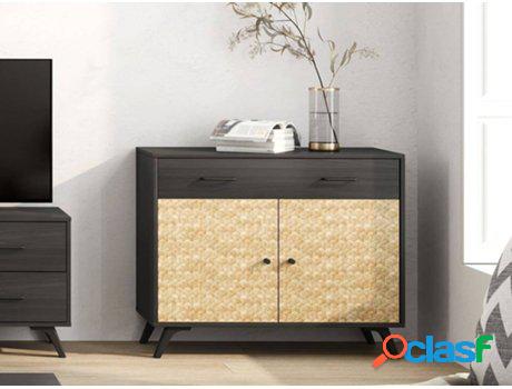 Aparador VENTA-UNICA Waco (Negro - Painel de Partículas -