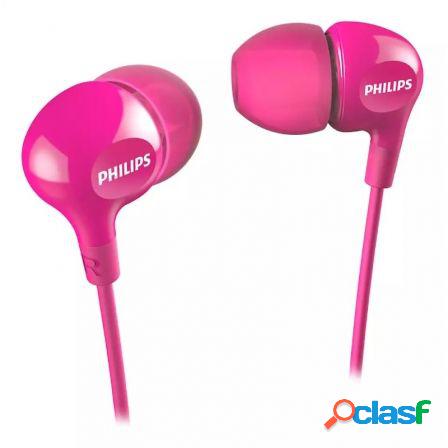 Auriculares intrauditivos philips she3550pk/ jack 3.5/ rosas