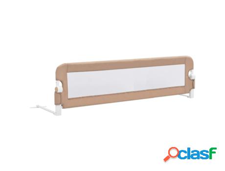 Barrera para Cama VIDAXL Gris-Marrón (150x42 cm)