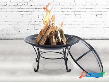 Brasero VENTE-UNIQUE Mizar (Negro - Metal - 55x75x75 cm)