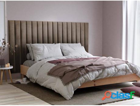 Cabecero de Cama VENTA-UNICA Gonda (Beis - Tejido - 180 x