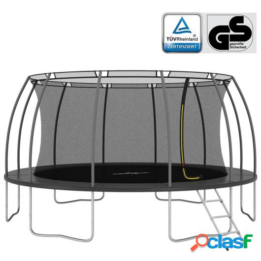 Cama elástica redonda 150 kg 488x90 cm