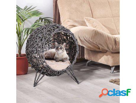 Camas para Gatos PAWHUT D30-245SR (Gris - 52 x 58 cm -