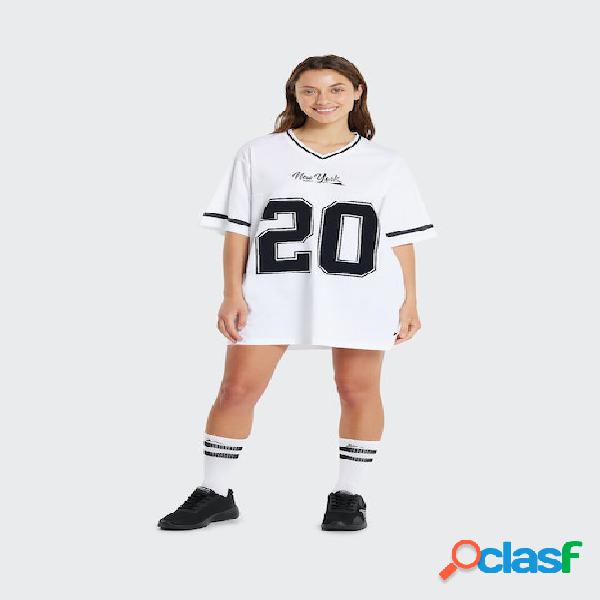 Camiseta Tenth print fútbol americano mujer