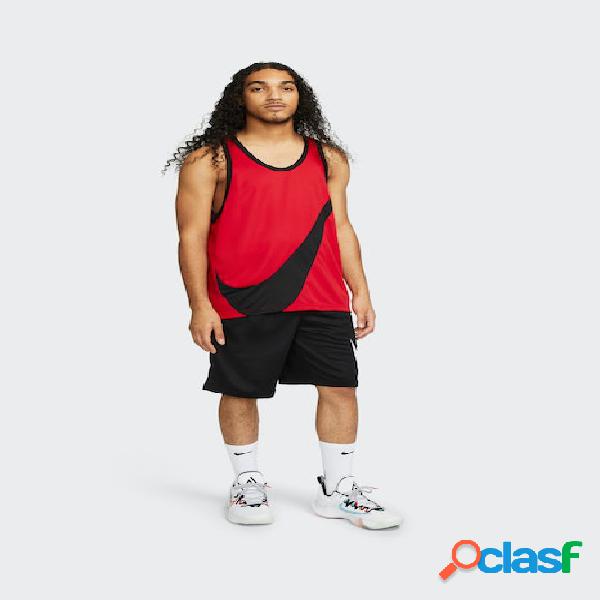 Camiseta baloncesto Nike dri-fit cross roja hombre
