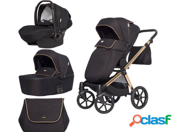 Carrito de Bebé Individual RIKO Qubus Gold + Kite Isofix
