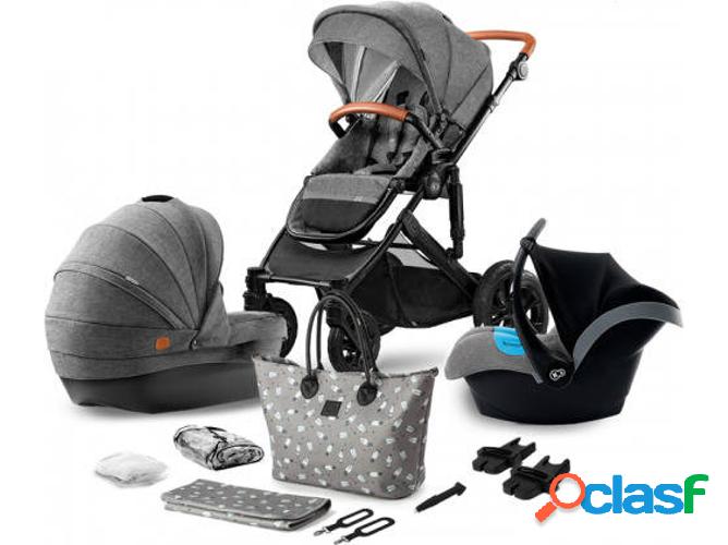 Carrito de Bebé Trio KINDERKRAFT 3 In 1 Grey + Mommy Bag