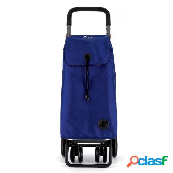 Carro compra rolser i-bag mf tour plus 4 ruedas azul klein