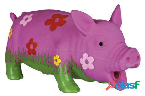 Cerdo látex floreado, sonido original animal, 20cm Trixie