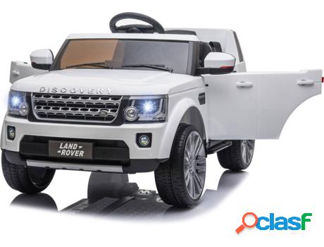Coche Eléctrico HOMCOM Land Rover Blanco con Mando a