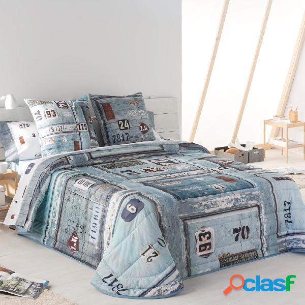 Colcha Bouti Estampada. Modelo Fusion - Cama 135 cm Tejidos