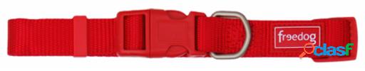 Collar Basic de Nylon Rojo Rojo para perro 10-20cm x 8mm