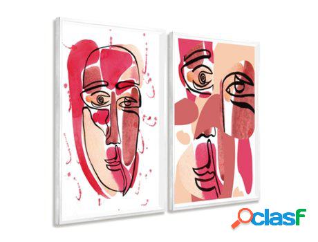 Cuadro DEKOARTE Caras, Abstracto, Picasso (100x70 cm)