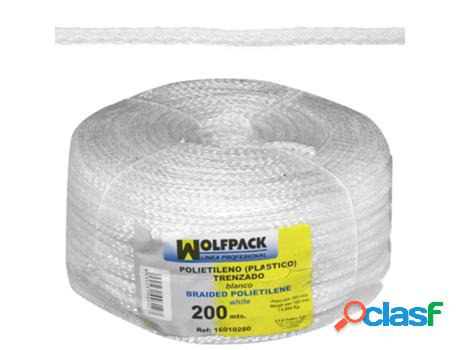 Cuerda trenzada plástico blanca (bobina 200 m.)