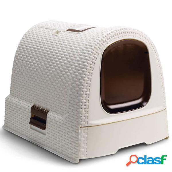 Curver 408742 Hooded Cat Litter Box 51x38,5x39,5 cm White