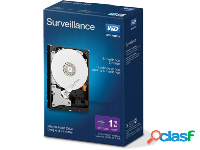 Disco HDD Interno WESTERN DIGITAL Videovigilancia (1 TB -