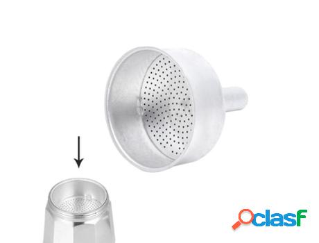 Embudo cafetera aluminio classic / inducción 6 tazas