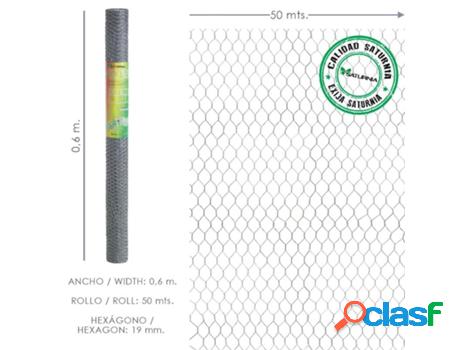 Enrejado triple torsion 19/ 60 cm. rollo 50 metros uso