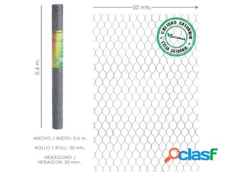 Enrejado triple torsion 50/ 60 cm. rollo 50 metros uso