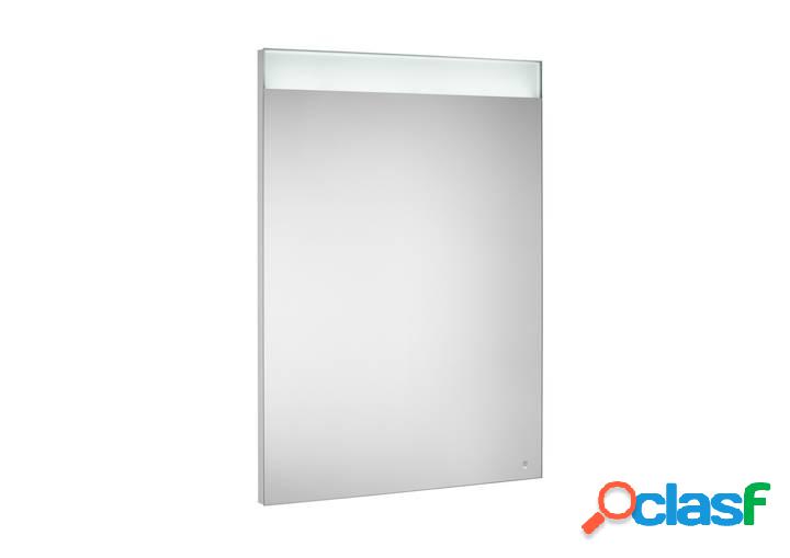 Espejo led Roca superior e inferior y placa antivaho Prisma