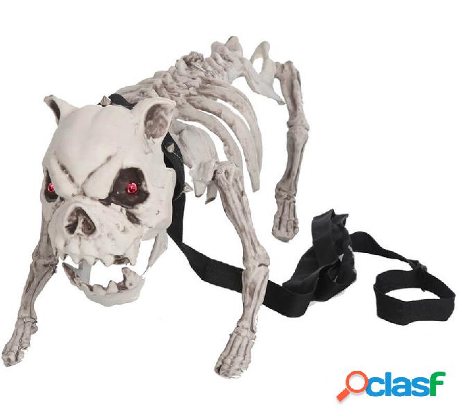 Esqueleto de Perro con luz y sonido 40 cm