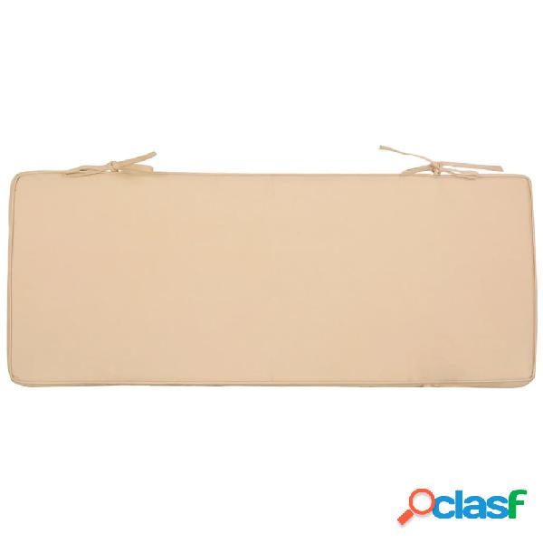 Esschert Design Cojín de banco 98,5x39,5 cm beige MF019