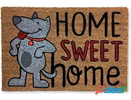 Felpudo KOKO DOORMATS Dog Home Sweet Home (Castaño - 60 x