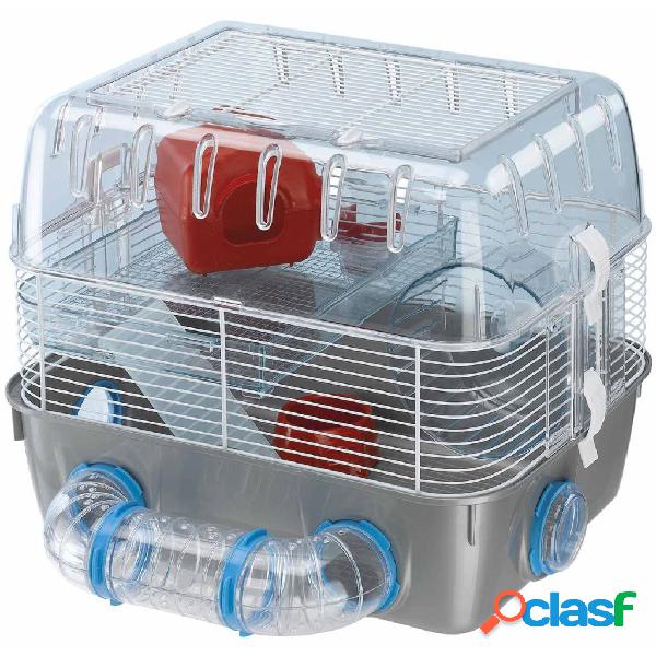 Ferplast Jaula de hamster Combi 1 Fun gris 40,5x29,5x32,5 cm