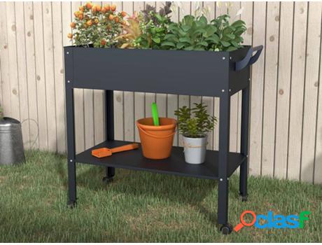 Florera VENTE-UNIQUE Melisse (Gris - Metal - 90x43x83 cm)
