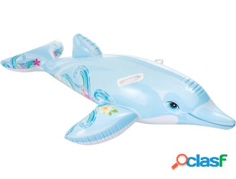 Flotador INTEX Delfín Azul (Vinilo - 175x66 cm)