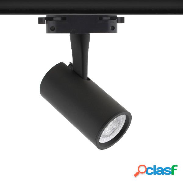 Foco led rail kat 7w negro monofásico blanco neutro