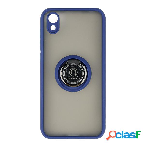 Funda ACCETEL para Huawei Y5 2019 Gel Bumper con Anillo Azul