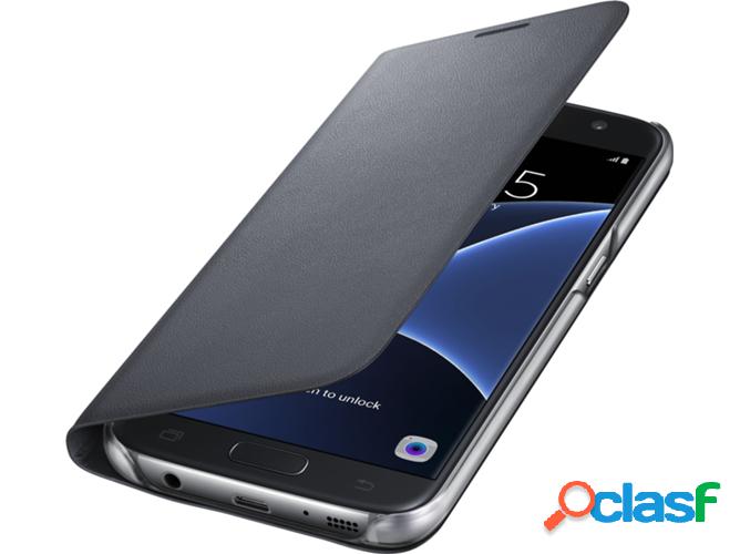 Funda SAMSUNG Galaxy S7 LED View Negro