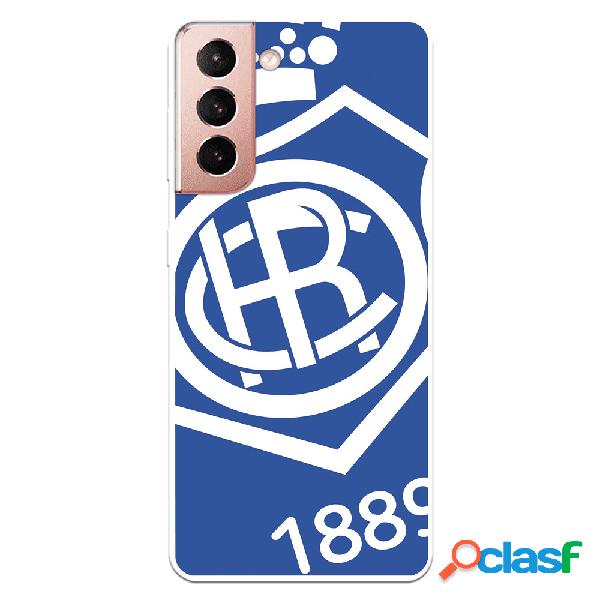 Funda para Samsung Galaxy S21 del Recre Escudo Fondo azul -