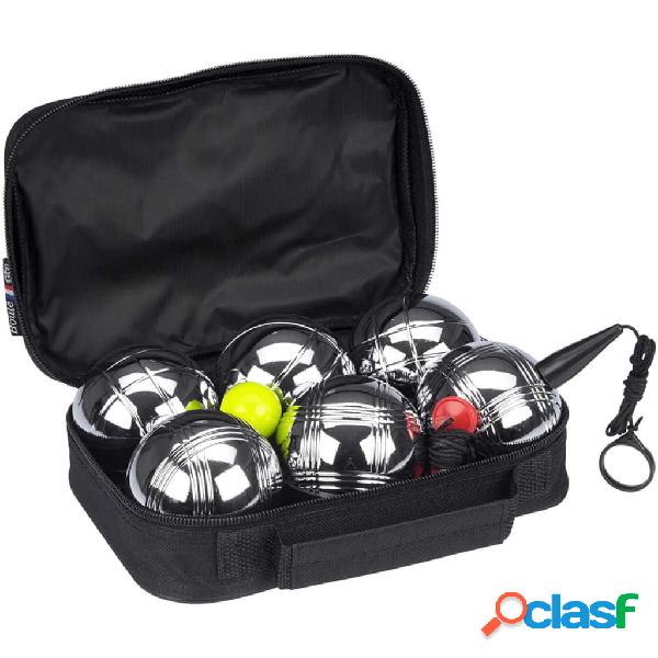 Get & Go Set de petanca VI 6 bolas plateadas 52JV-CHR-Uni